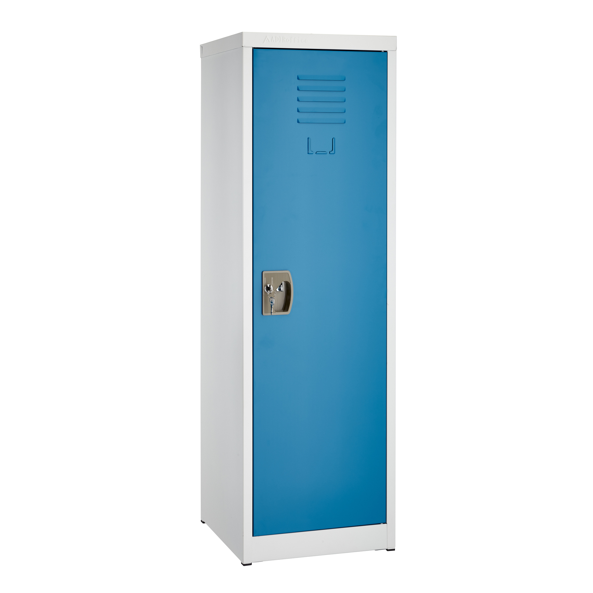 Alpine, 48ft.' Steel Single Tier Locker for Kids - Blue, Height 48 in, Width 15 in, Color Blue, Model# ADI629-01-BLU
